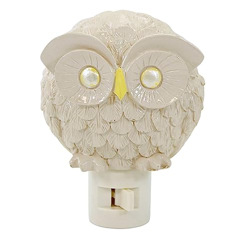 Roman Pudgy Pal Owl Nightlight, 4.5-inch Height, Seasonal Lighting Decoration