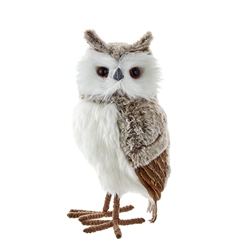 Kurt Adler Adler Gray and Brown Owl Ornament, 13.5-Inches, Multi-Colored