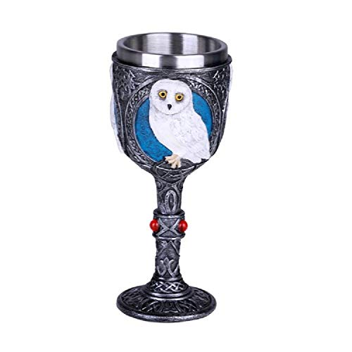 Pacific Trading Owl Goblet Chalice Wine Cup New