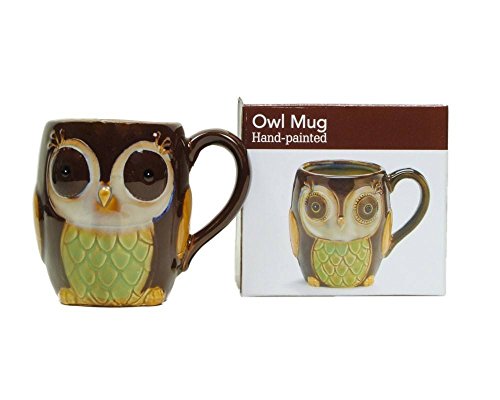 burton + BURTON Porcelain Chocolate Owl 12 Oz Coffee Mug/cup for Our Owl Lovers