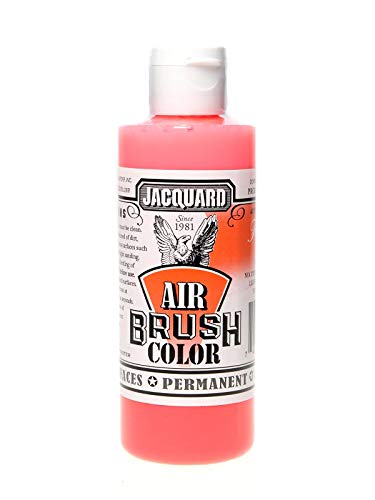 Jacquard, 4 oz, Fluorescent Red Airbrush Color