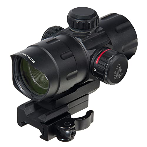 Leapers SCP-DS3840TDQ Inc., UTG 4.2" ITA Red/Green T-Dot with QD Mount, Riser Adaptor