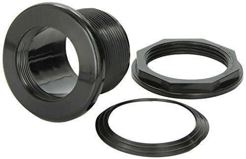 LIFEGARD Aquatics Standard Threaded Bulkhead Kit for Fish Aquariums ‚Äö√Ñ√¨ High-Impact Resistant PVC ‚Äö√Ñ√¨ Includes Bulkhead Fitting, Gasket, Lock Nut ‚Äö√Ñ√¨ Jet Black ‚Äö√Ñ√¨ 2 Inch