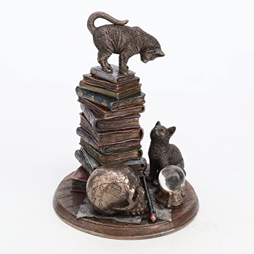 Unicorn Studio Veronese Design 7 1/4 Inch The Moral High Ground Resin Cat Figurine Bronze Finish