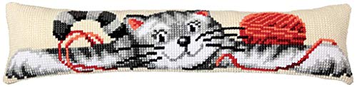 Vervaco Draught Excluder Playful Cat Cross Stitch Kit, Multi-Colour