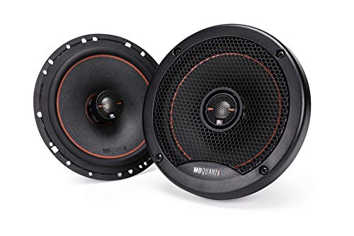 Maxxsonics MB Quart RK1-116 Reference Car Speakers (Black, Pair) ‚Äì 6.5 Inch Coaxial Speaker System, 200 Watt, 2-Way Car Audio, 4 OHMS (Grills Included)