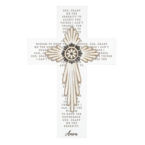 Carson 14367, Serenity Prayer Wall Cross, 14 Inches High Multi