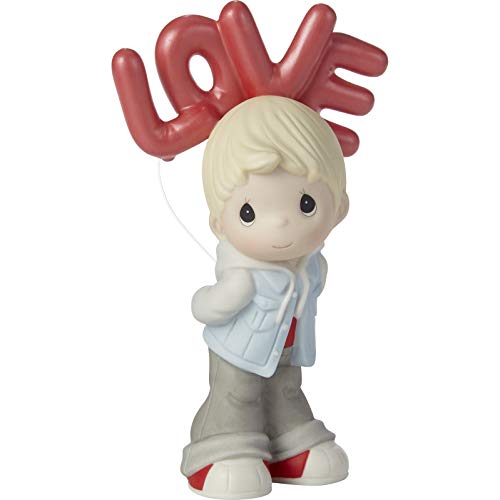 Precious Moments 202002 I Cant Hide My Love for You Blond Boy Bisque Porcelain Figurine, One Size, Multicolored