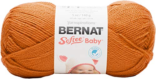 Spinrite Yarns (CA) Bernat Softee Baby Yarn, 5 oz, Gauge 3 Light, Pumpkin