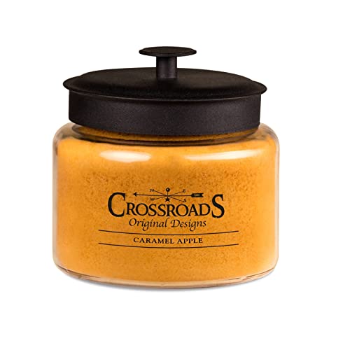 Crossroads Caramel Apple Jar Candle, 48-Ounce, Paraffin Wax