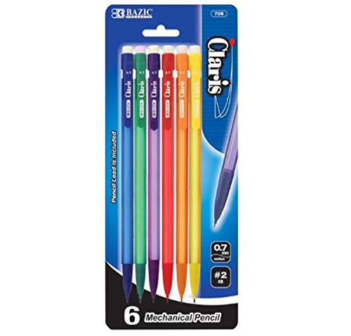 BAZIC Claris 0.7mm Mechanical Pencil (5/Pack)