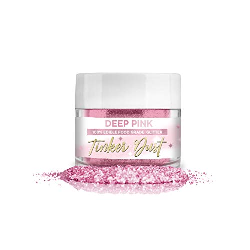 Bakell Deep Pink Tinker Dust¬Æ, 5 Gram | KOSHER Certified | 100% Edible Glitter | Cakes, Cupcakes, Cake Pops, Drinks, Glitter & Dusts (Deep Pink)