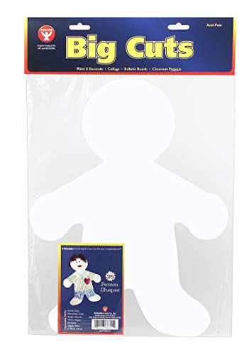 Hygloss Products Bright Family Cut Outs White Paper-25 People, 5-Inch