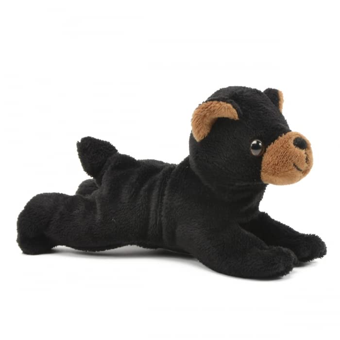 Unipak 1122BK Handful Black Bear Plush Animal Toy, 6-inch Length