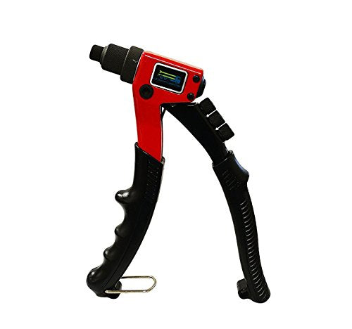 EZ Travel Distribution EZ Travel Hand Pop Rivet Gun with 4 Size Attachments, Pop Gun For Steel and Aluminum Rivets, Professional Pop Rivet Tool Safely Fastens Rivets (8√ì)