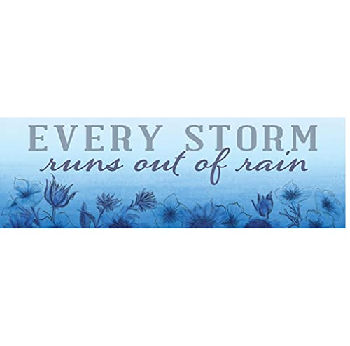Carson Home 24302 Every Storm Message Bar, 8.5-inch Width, Wood