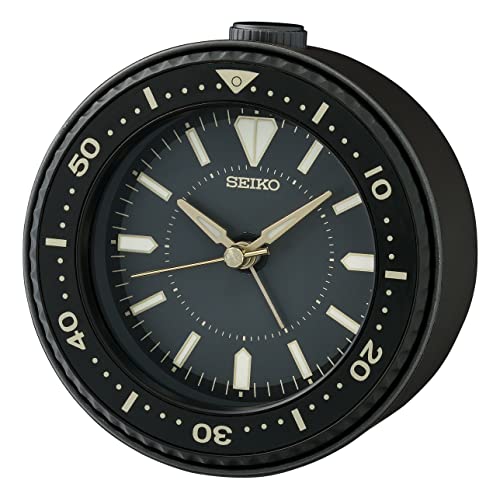 Seiko Mai Heritage Alarm Clock, Classic Black