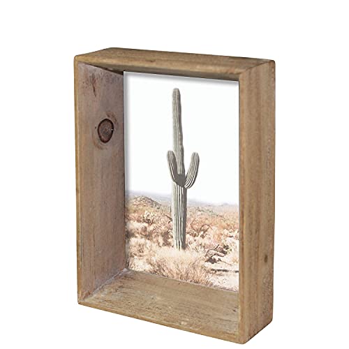 HomArt 4712-0 Mika Picture Frame, 6.75-inch Height, Wood, Fits 4 x 6-inch Horizontal and Vertical Photo