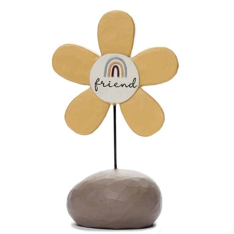 Blossom Bucket Friend Flower Bright Blessings Figurine, 5.25-inch Height, Resin