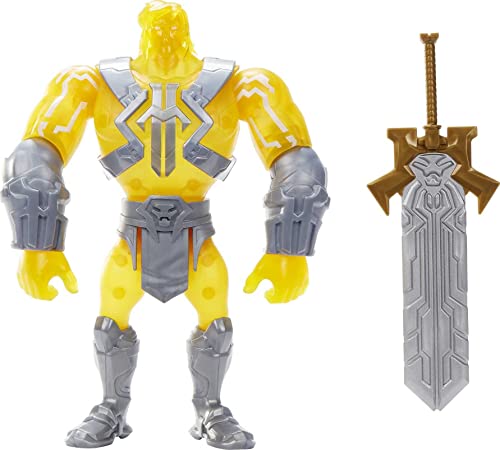 Mattel Masters of the Universe He-Man and The He-Man Large Figure with Accessory Inspired by Motu Netflix Animated Series, 8.5in Collectible Toy