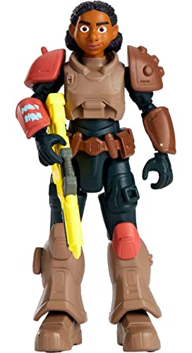 Mattel Disney Pixar Lightyear Jr. Zap Patrol Izzy Hawthorne Authentic Action Figure, 5 Inch Scale, 12 Posable Joints Laser Shooter & Helmet, Ages 4 Years & Up