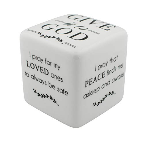 Roman 223296 Alexa's Angels Give it to God Prayer and Poems Printed on Sides of Box, 2-inch Square