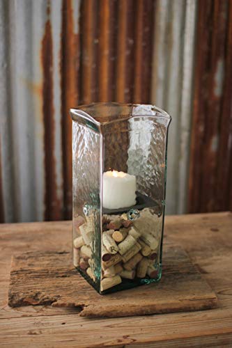 Kalalou Square Medium Candle Hurricane