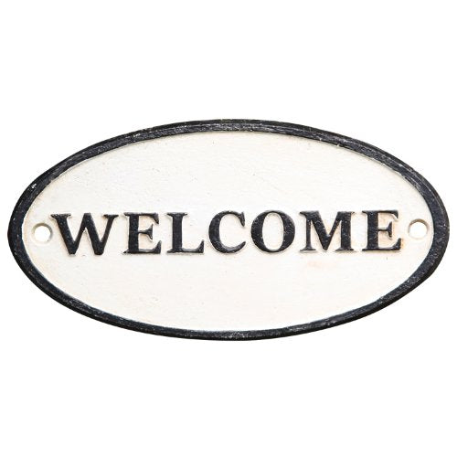 HomArt Cast Iron Welcome Sign