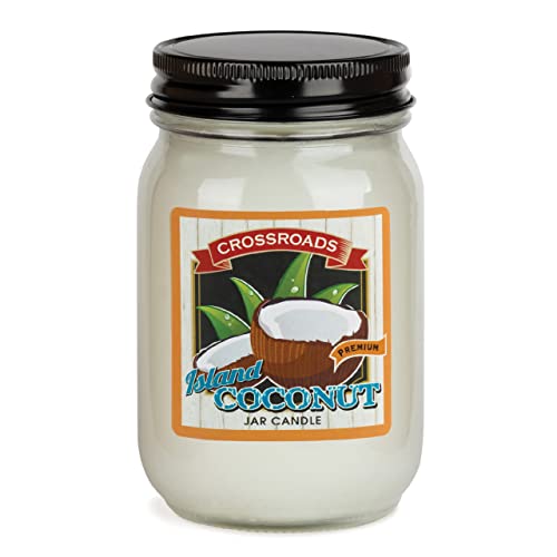 Crossroads Island Coconut, 12 oz, Pint Candle