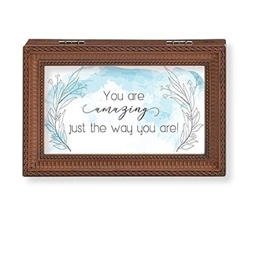 Roman B0265 You're Amazing Brown Small Box Family Collection, Music Box