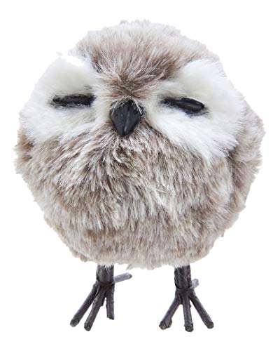 Kurt Adler Standing Grey Owl Ornament
