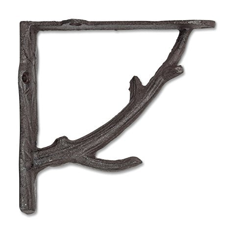 Abbott Collection  Small Dark Brown Branch Bracket, 5.5 inches L