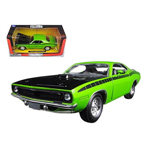 New Ray Toys Plymouth 1970 Cuda Green with Black 1/24 by New Ray 71873 A