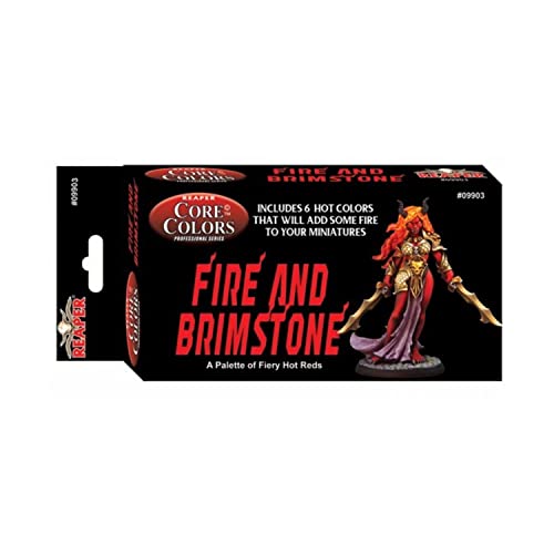 REAPER Fire and Brimstone Fiery Reds Set Acrylic Master Series Hobby Paint Reaper Miniatures