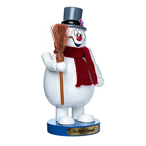 Kurt Adler 10" Wooden Frosty the Snowman Nutcracker