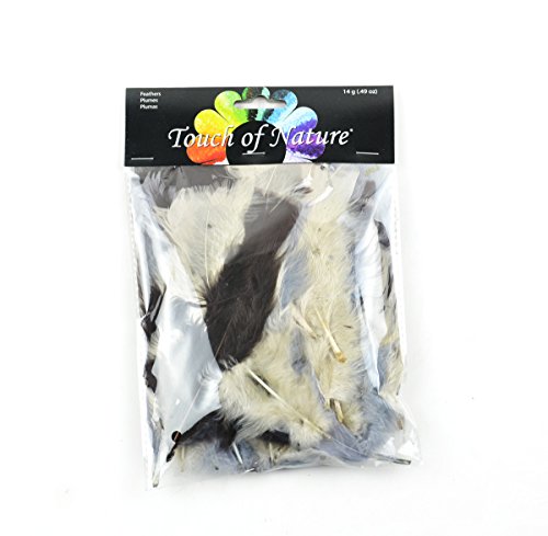 Midwest Design Touch of Nature 37107 Turkey Flat Feathers Gray/Taupe Mix, (Pack of 1), 14 g, Taupe/Wood/Ash Gray