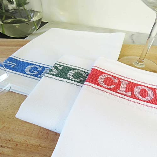Samuel Lamont & Sons Linen Union Glass Cloth, Red