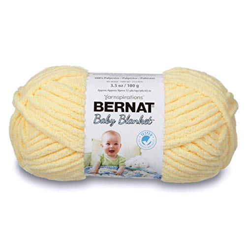 Spinrite Yarns (CA) Bernat Baby Blanket Yarn, 3.5 oz, Gauge 6 Super Bulky, Baby Yellow