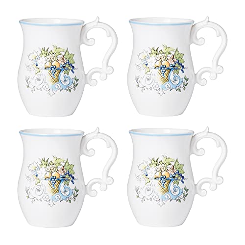 Lenox Autumn Studio 4-Piece Mug Set, 2.60, White