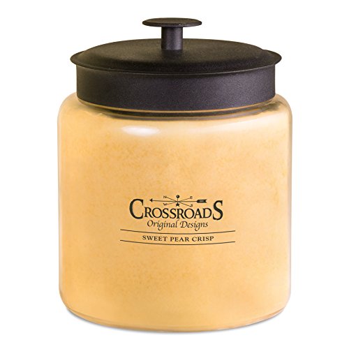 Crossroads Sweet Pear Crisp Scented 4-Wick Candle, 96 Ounce