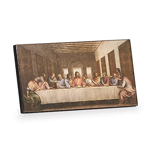 Roman 4"H JOSEPH STUDIO LAST SUPPER EPOXY PLAQUE