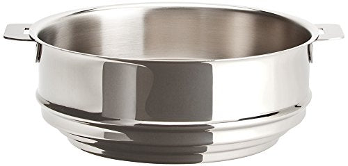 Cristel Multiply Stainless Steel Universal Steamer Insert with Removable Handles, 9.5 Inch