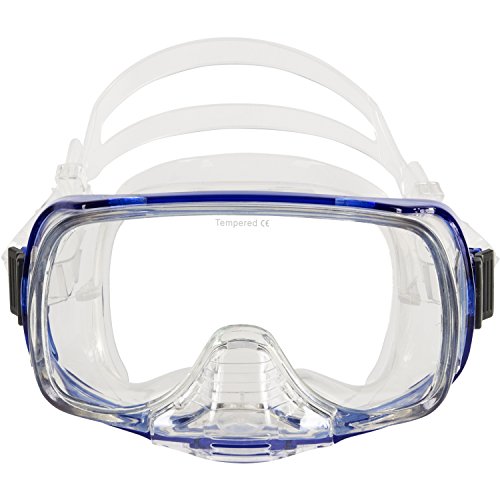 IST Imperial Panoramic View Hands-Free Water Clearance Mask (Clear Blue)