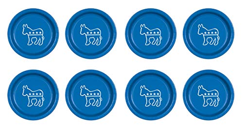 Beistle Democratic Plates (blue) (8/Pkg)