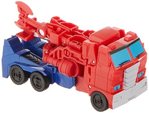 Hasbro Transformers Bumblebee Cyberverse Adventures Dinobots Unite 1-Step Changer Optimus Prime 4.25-inch Action Figure for Kids Ages 6 and Up