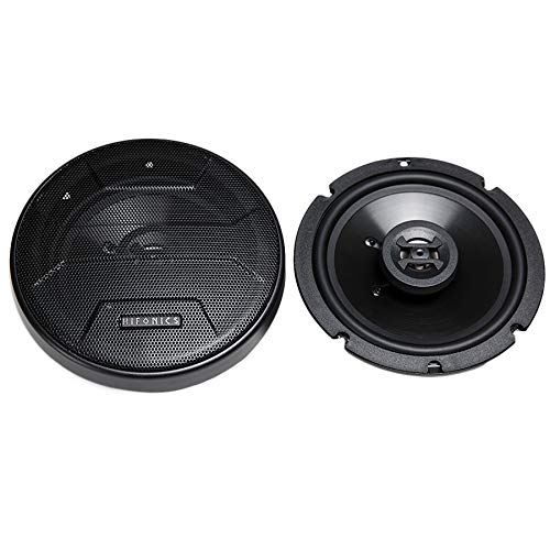 Maxxsonics Hifonics ZS65CXS Zeus Coaxial Car Speakers (Black, Pair) ‚Äì 6.5 Inch Shallow Mount Coaxial Speakers, 300 Watt, 3-Way Car Audio, Passive Crossover, Sound System (Grills Included)