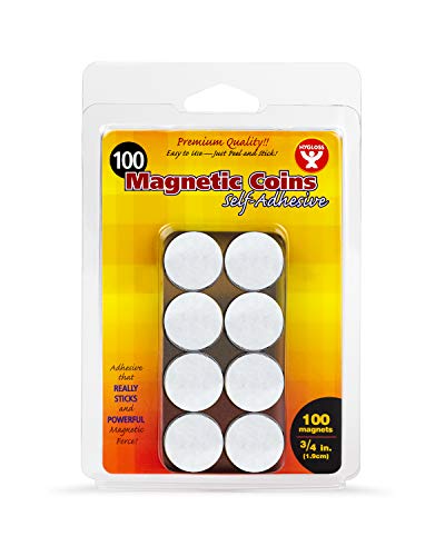 Hygloss Self-Adhesive Magnetic Coins