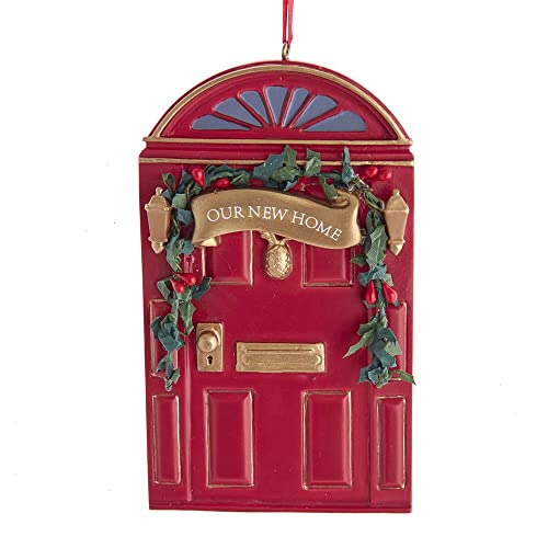 Kurt Adler Red Our New Home Door Christmas Tree Ornament J8631