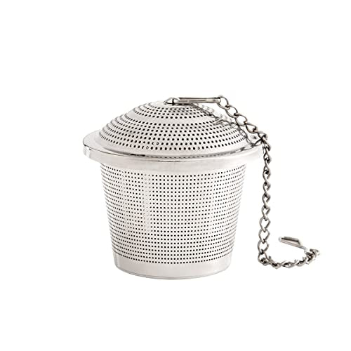 HIC Harold Import Co. HIC Extra Fine Loose Tea Infuser, Large Barrel, 2-Inch, Silver