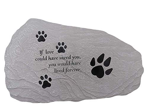 Comfy Hour Loving Memory Collection Pet Memorial Stone(If Love Could Have saved You, You Would Have Lived Forever), Ceramic